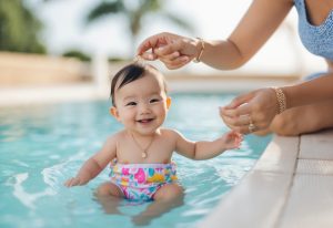 Read more about the article Sådan vælger du de bedste smykker og babybadebukser til svømmetid